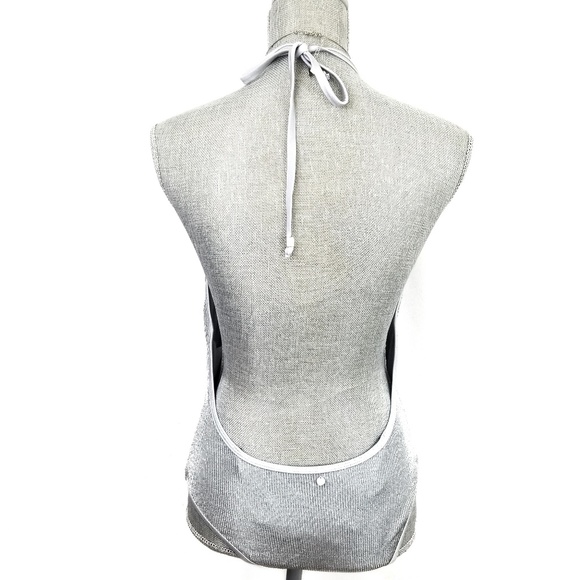 Sam Edelman silver metallic one piece swimsuit - Picture 2 of 5